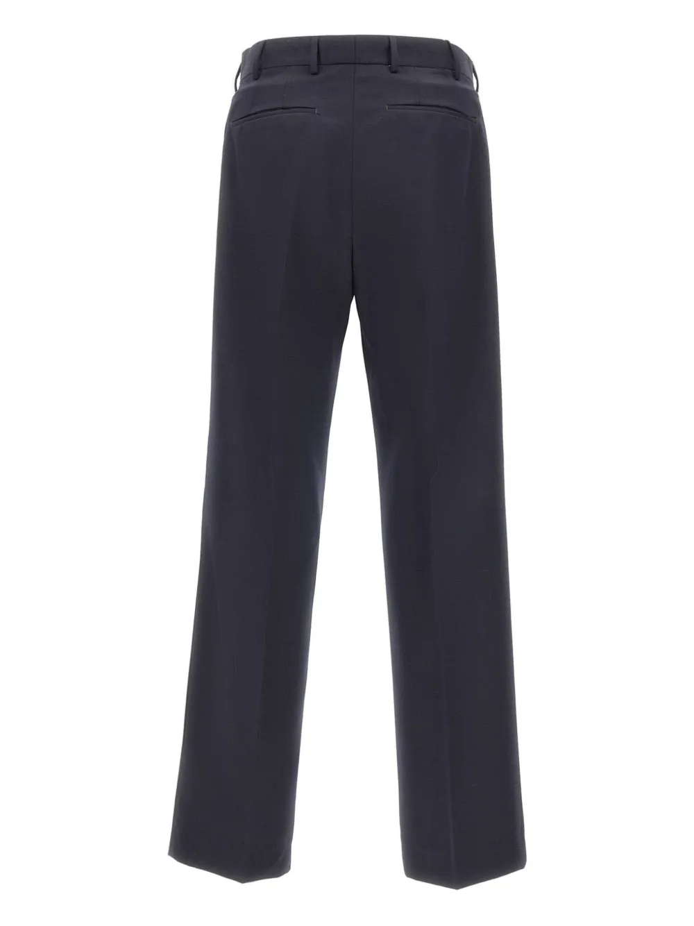 PT Torino single-pleat wool trousers Blauw