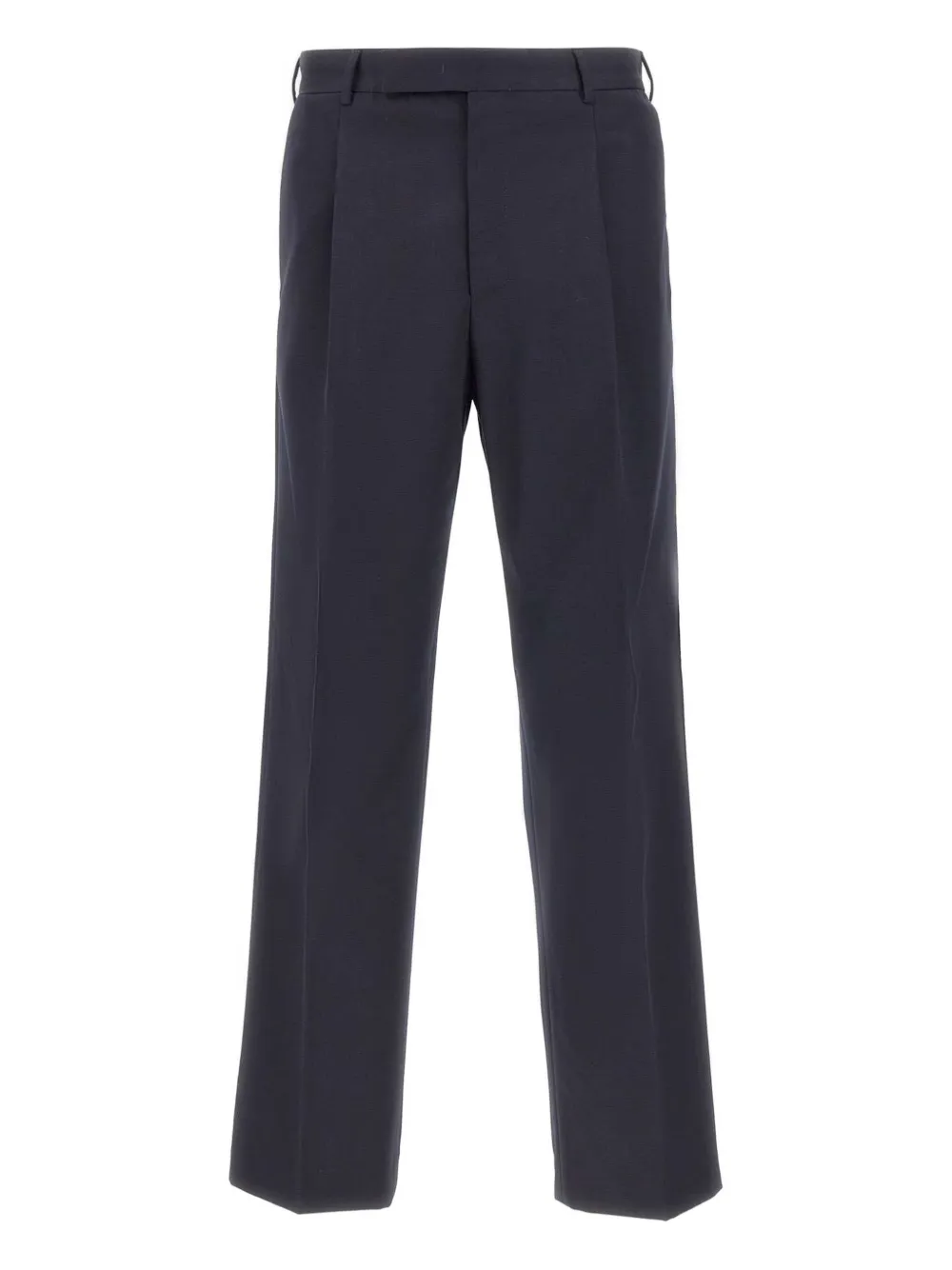 PT Torino single-pleat wool trousers Blauw