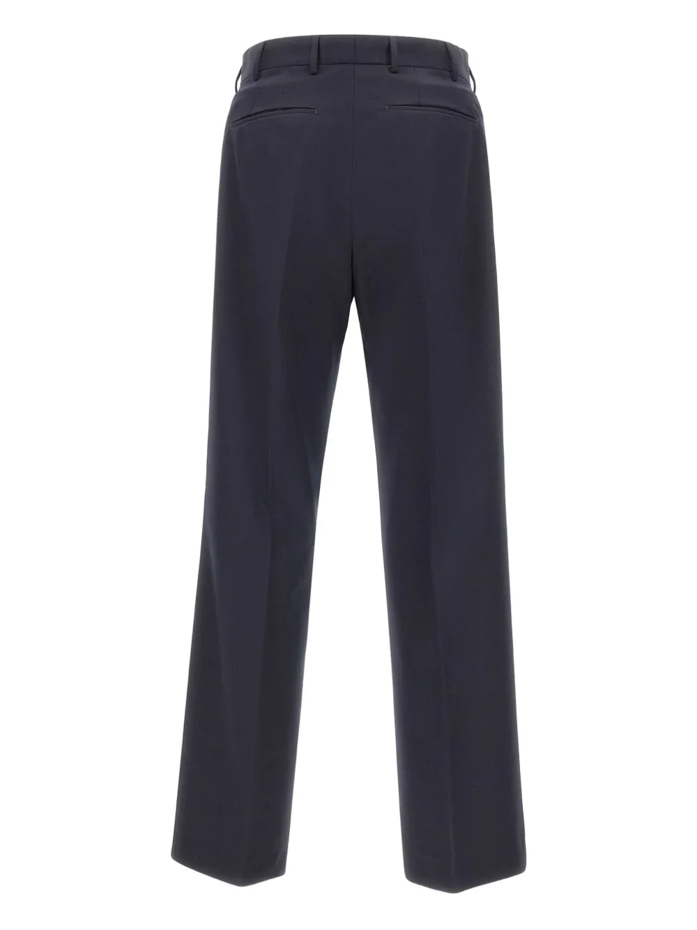 PT Torino single-pleat wool trousers Blauw