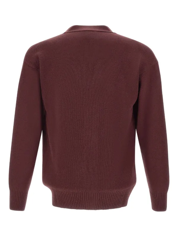 Gran Sasso Gerippter Cardigan Mit V-Ausschnitt Rot FARFETCH AT