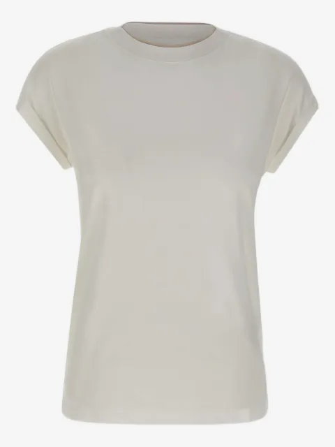 Eleventy cuffed crew-neck T-shirt