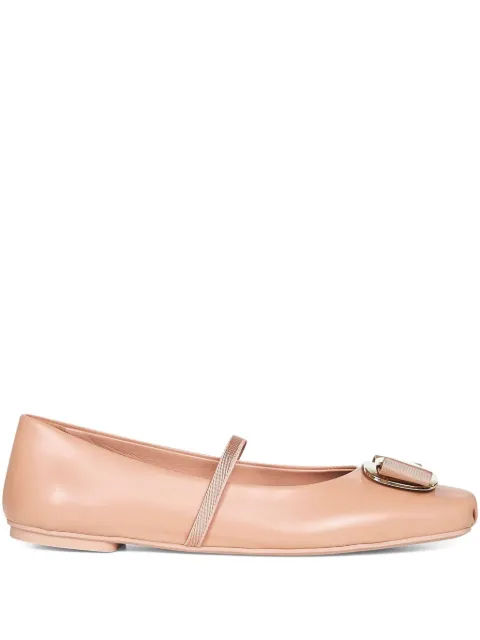 Ferragamo Vara square-toe ballet flats