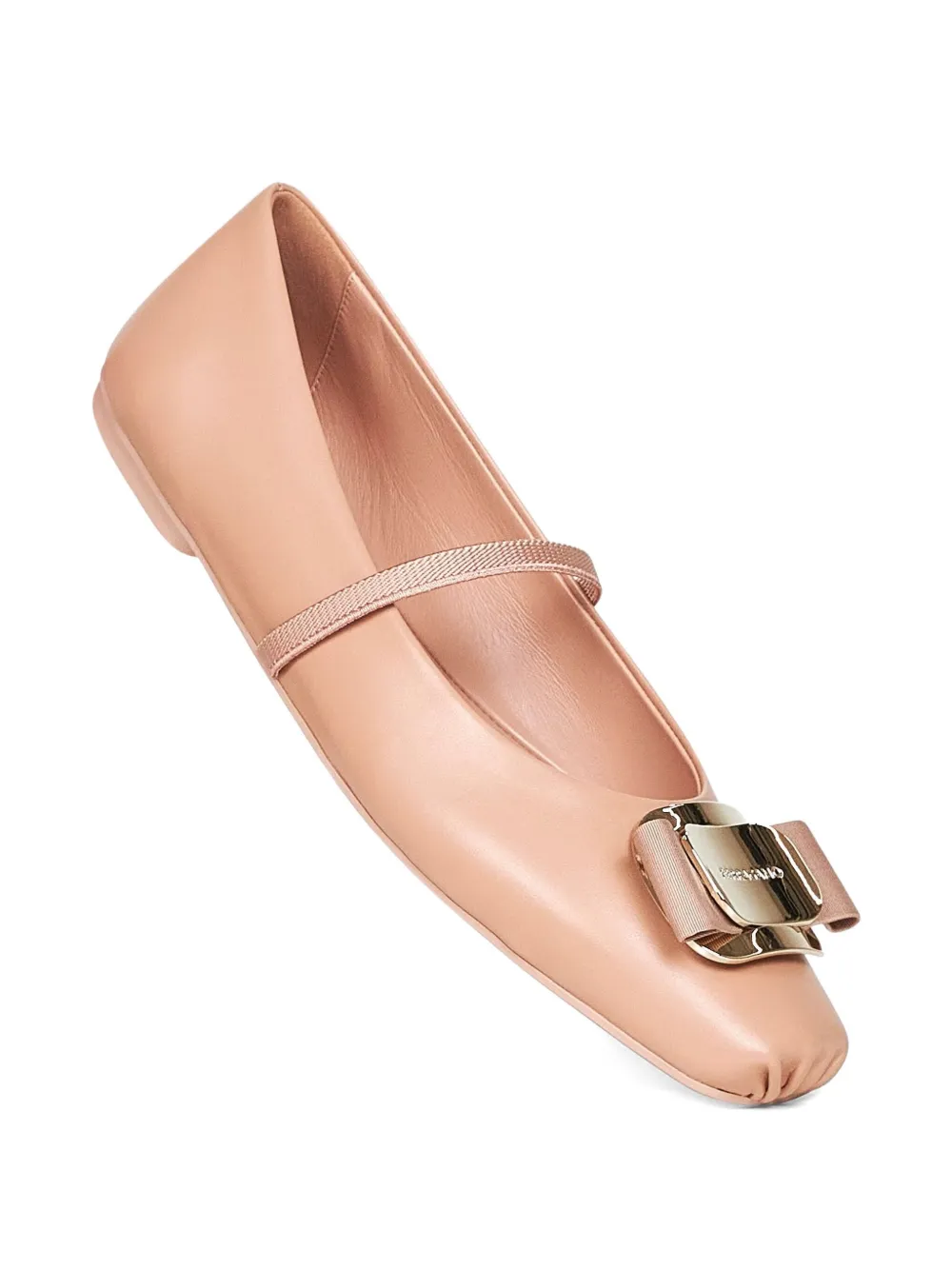 Ferragamo Vara square-toe ballet flats Pink