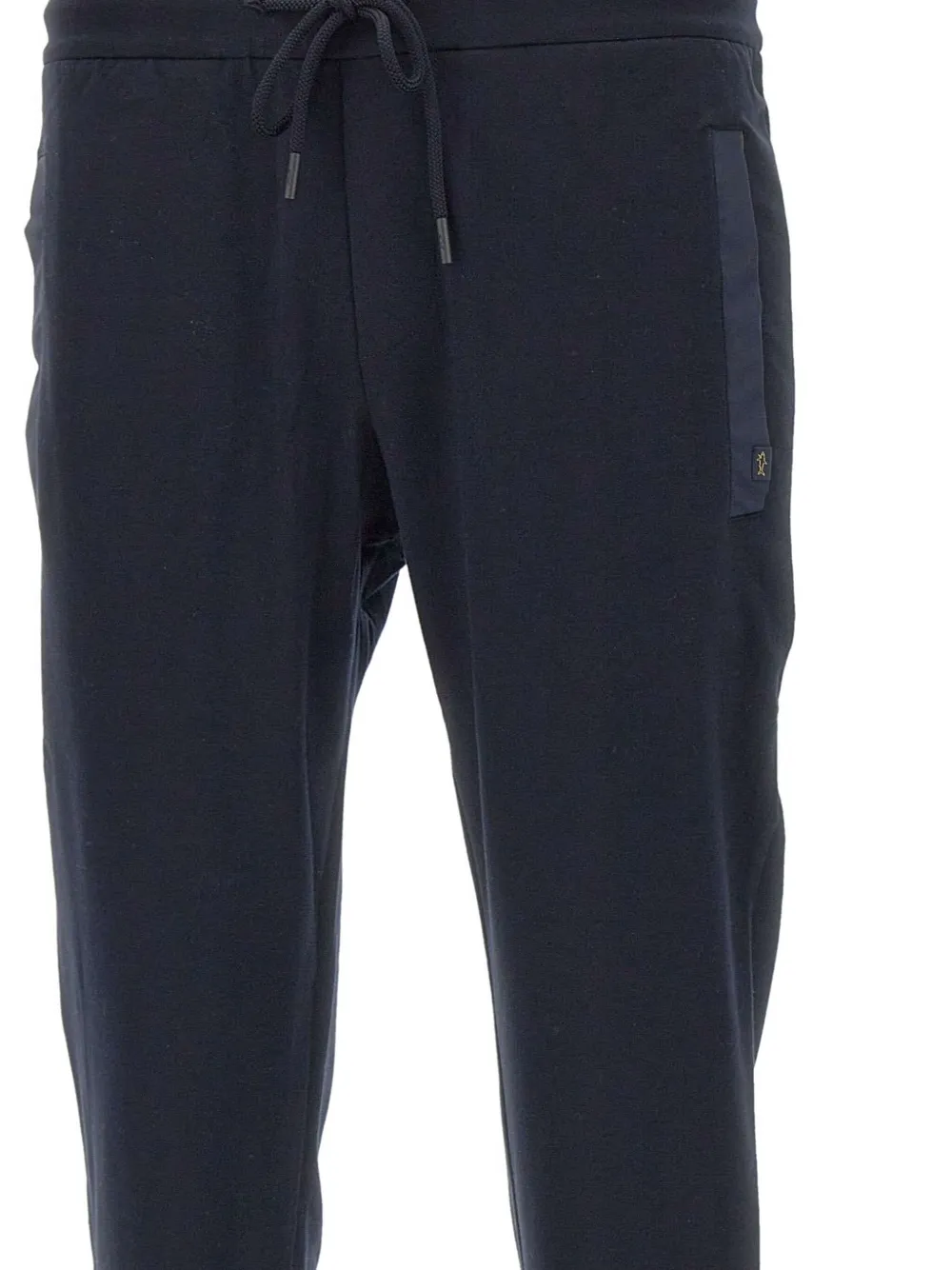 Paul & Shark Broek met elastische taille en zijzak BLUE AND GREEN