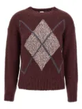 Eleventy sequin-embellished sweater - Red