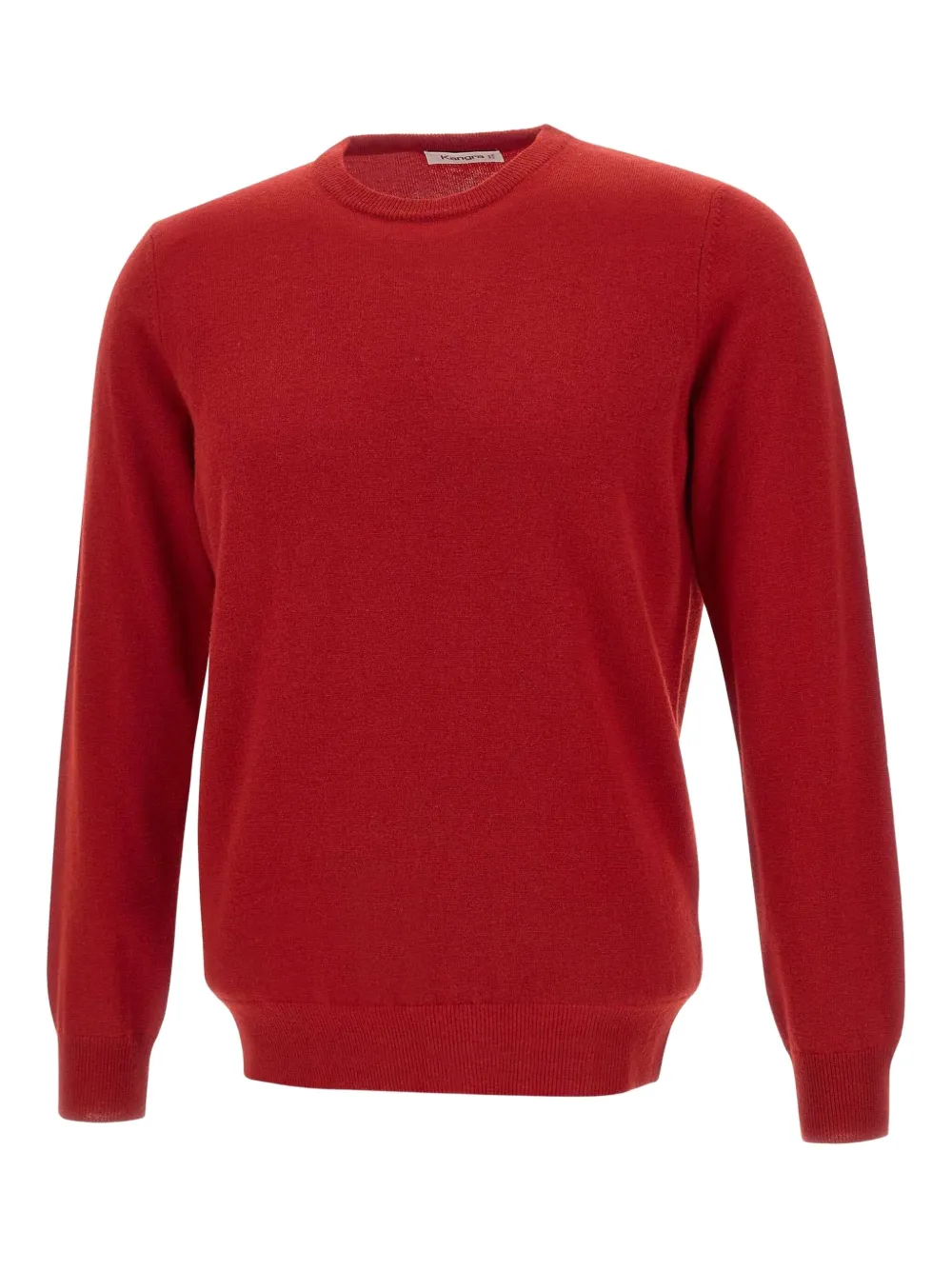 ribbed crew-neck sweater