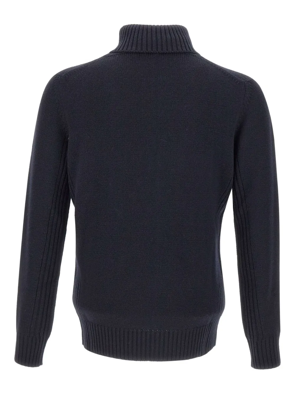 Kangra roll-neck ribbed-trim sweater - Blauw