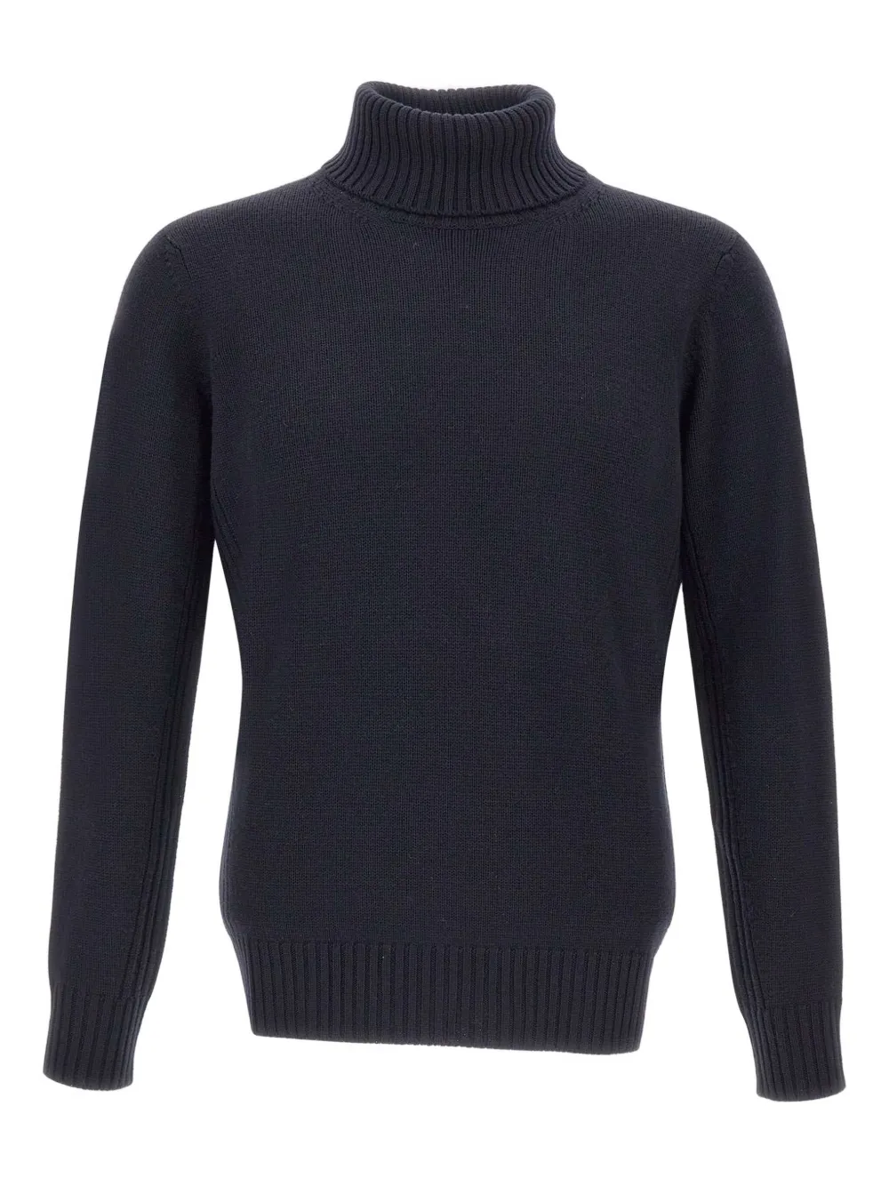roll-neck ribbed-trim sweater