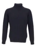 Kangra roll-neck ribbed-trim sweater - Blue