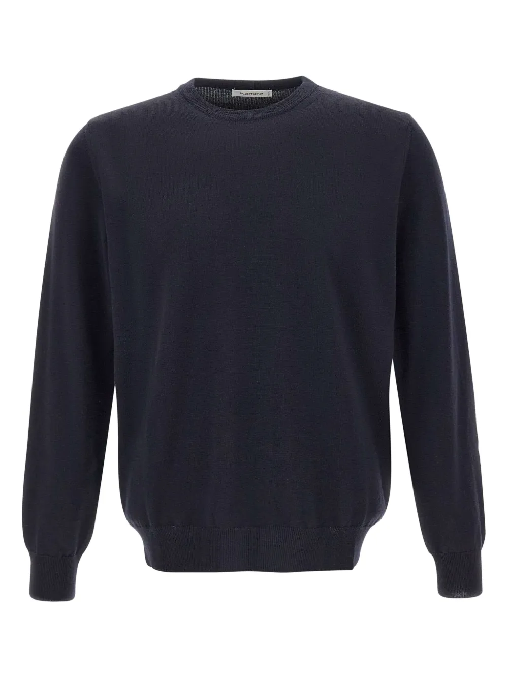 crew-neck knitted sweater