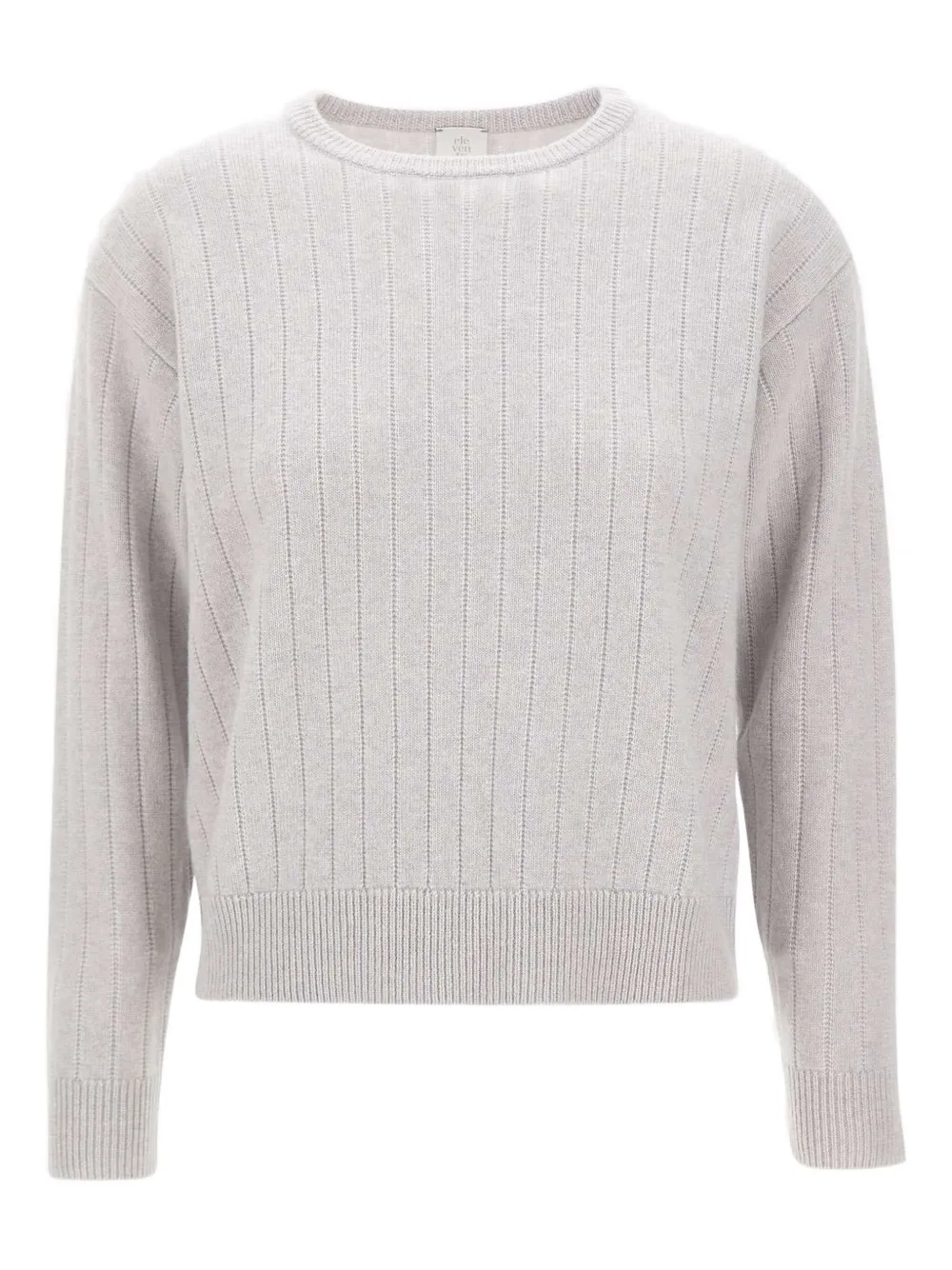 Eleventy ribbed crew-neck sweater Grijs