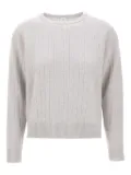 Eleventy ribbed crew-neck sweater - Grey