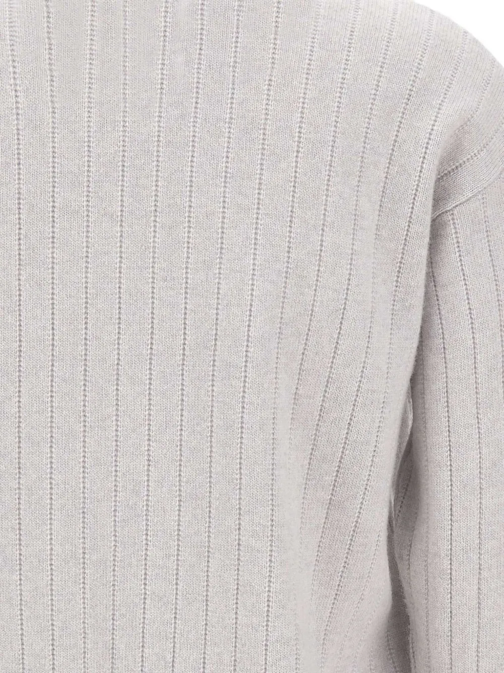 Eleventy Geribbelde sweater met ronde hals Grijs