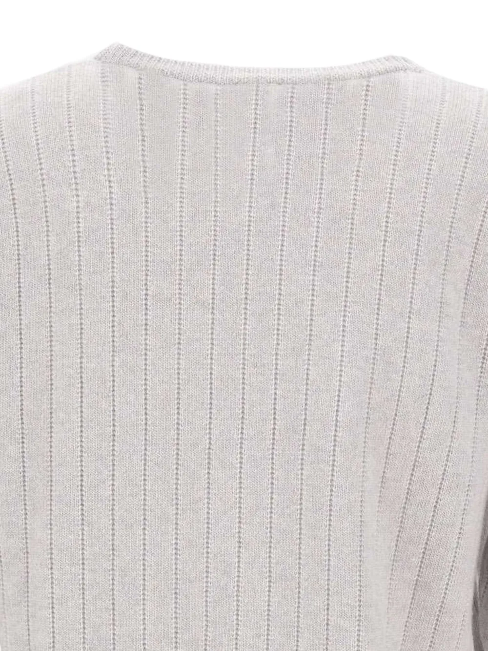 Eleventy Geribbelde sweater met ronde hals Grijs