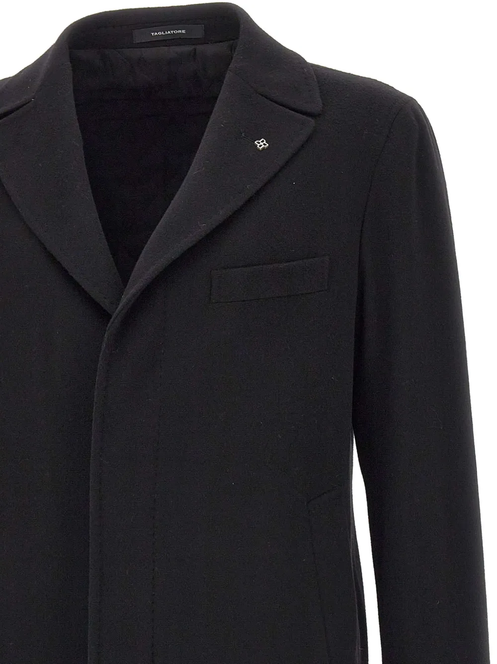 Tagliatore Jas met gekerfde revers Zwart