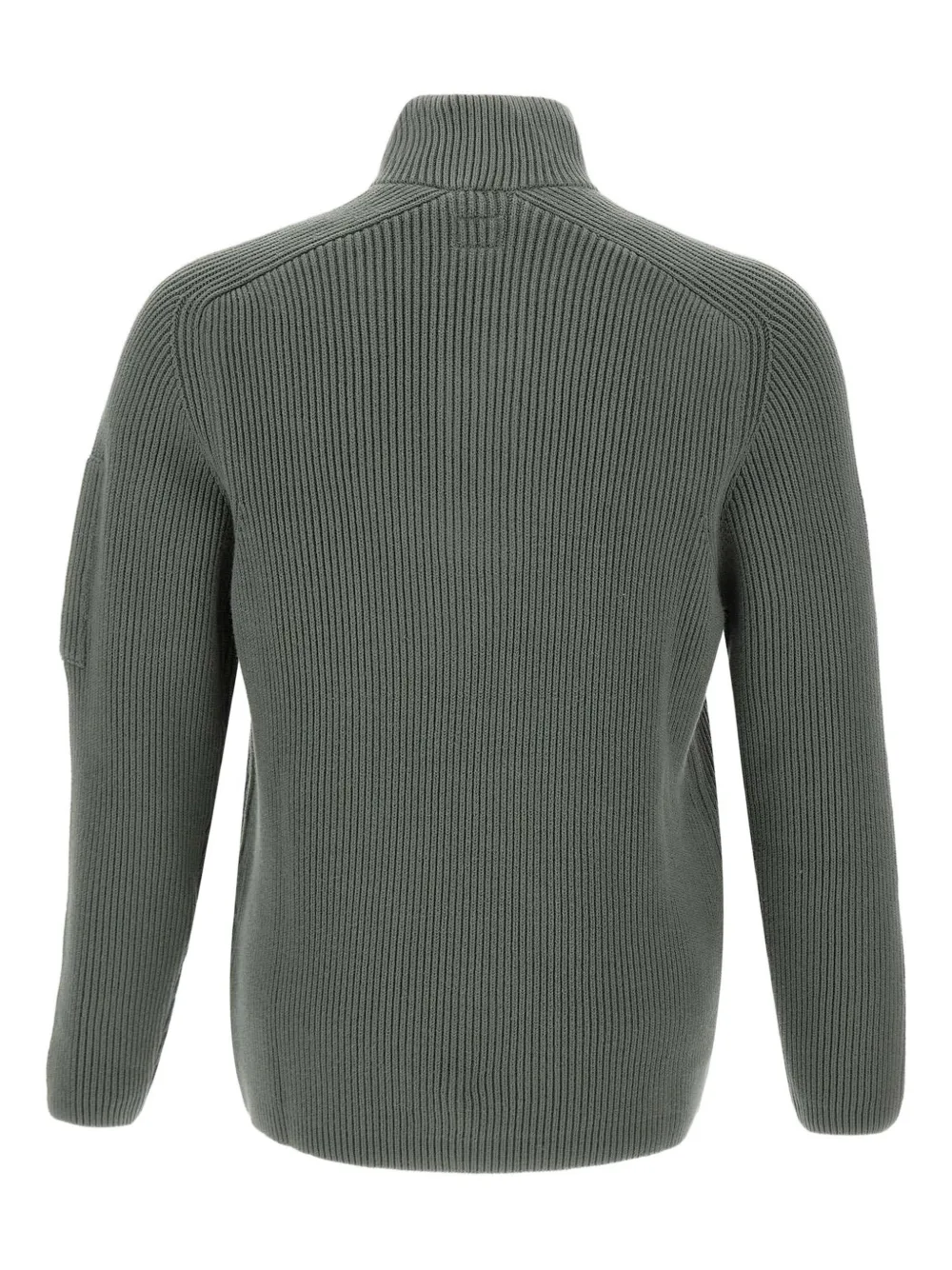 C.P. Company Lens-detail ribbed sweater - Groen
