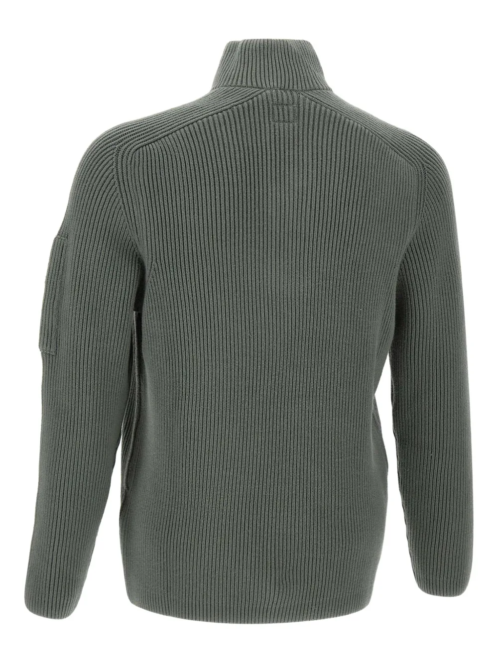 C.P. Company Geribbelde trui met Lens-detail Groen