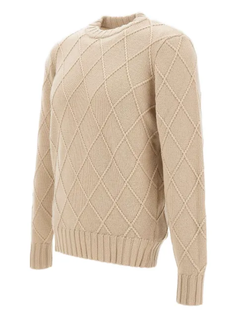 Filippo De Laurentiis diamond-weave crew-neck sweater