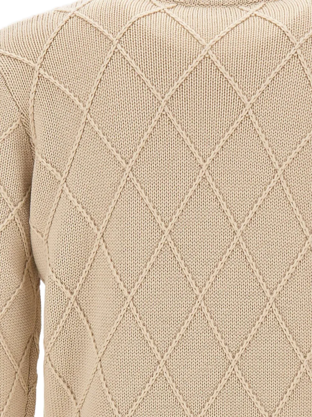 Filippo De Laurentiis Geweven trui met ronde hals Beige