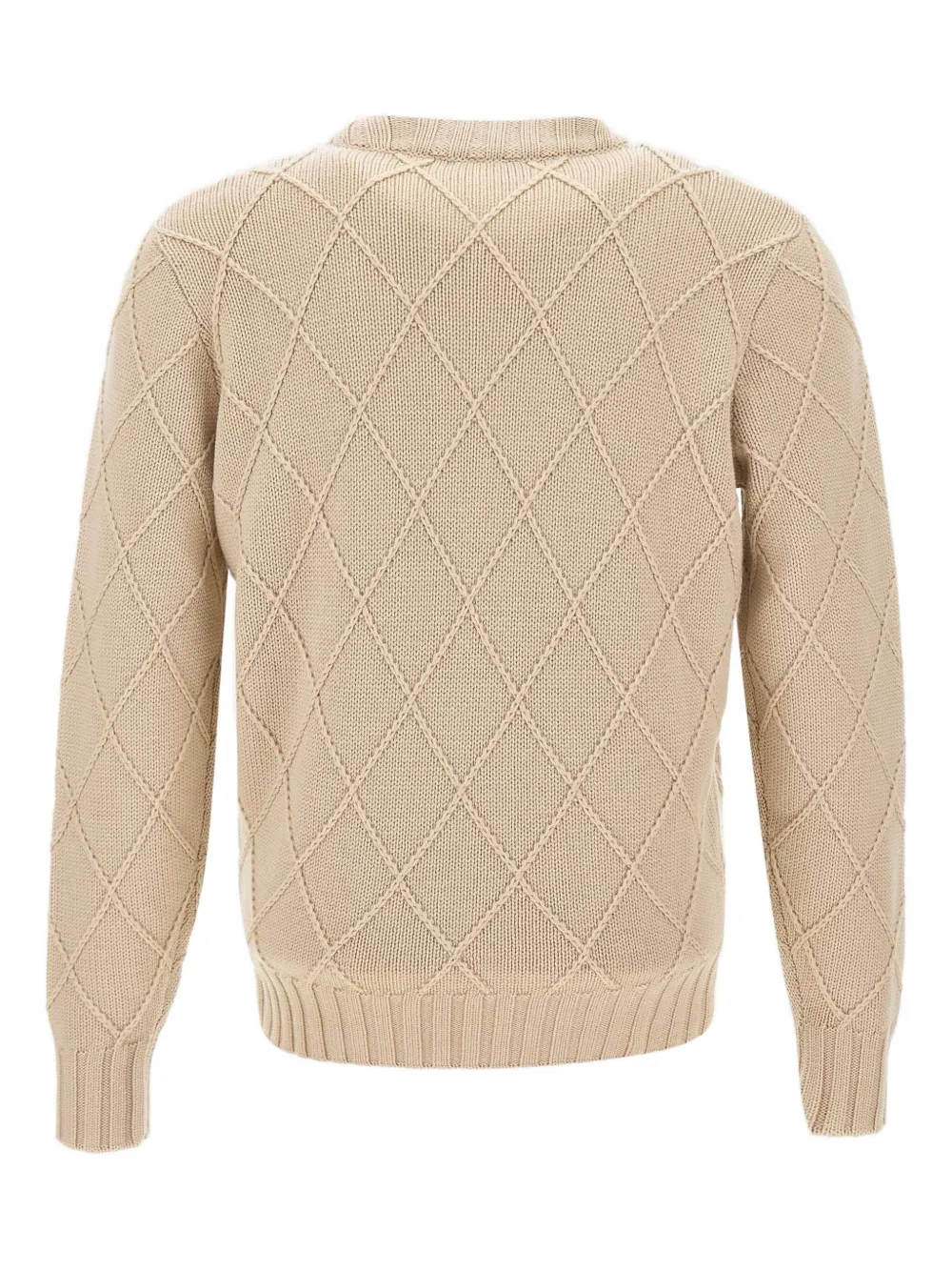 Filippo De Laurentiis diamond-weave crew-neck sweater - Beige