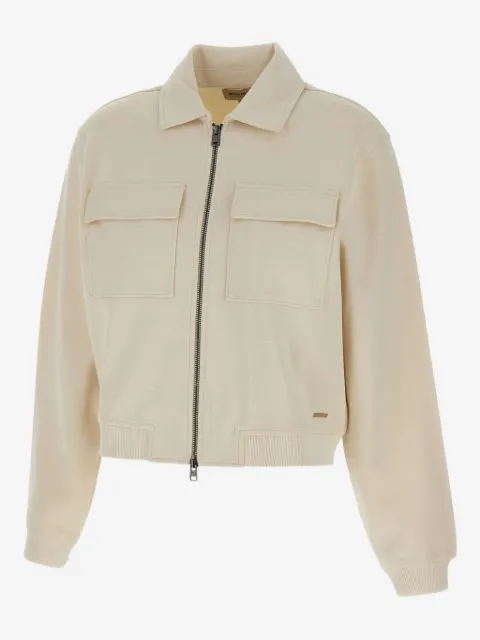 Woolrich two-way zip pocket sweatshirt