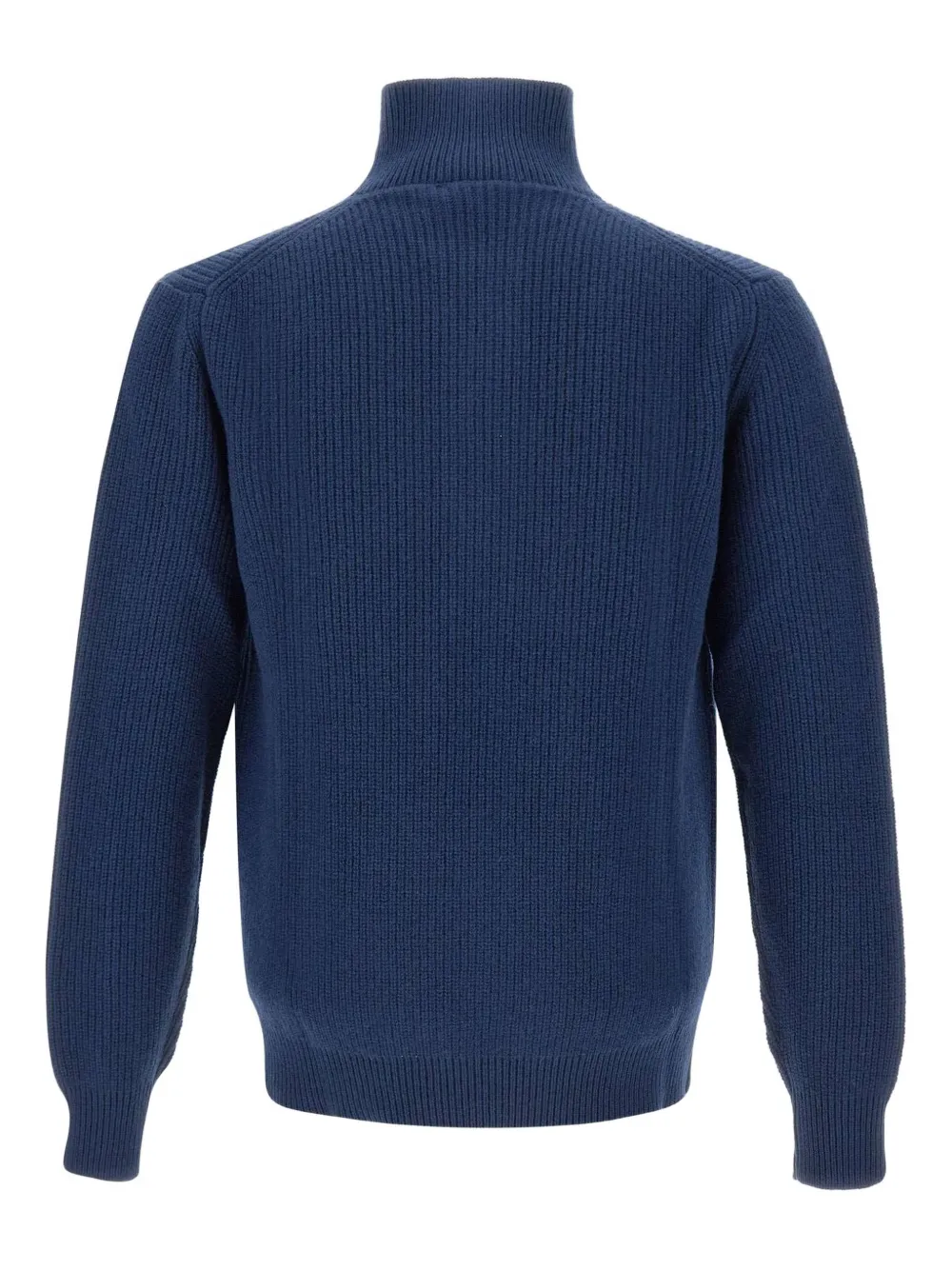 Filippo De Laurentiis ribbed high-neck button sweater - Blauw