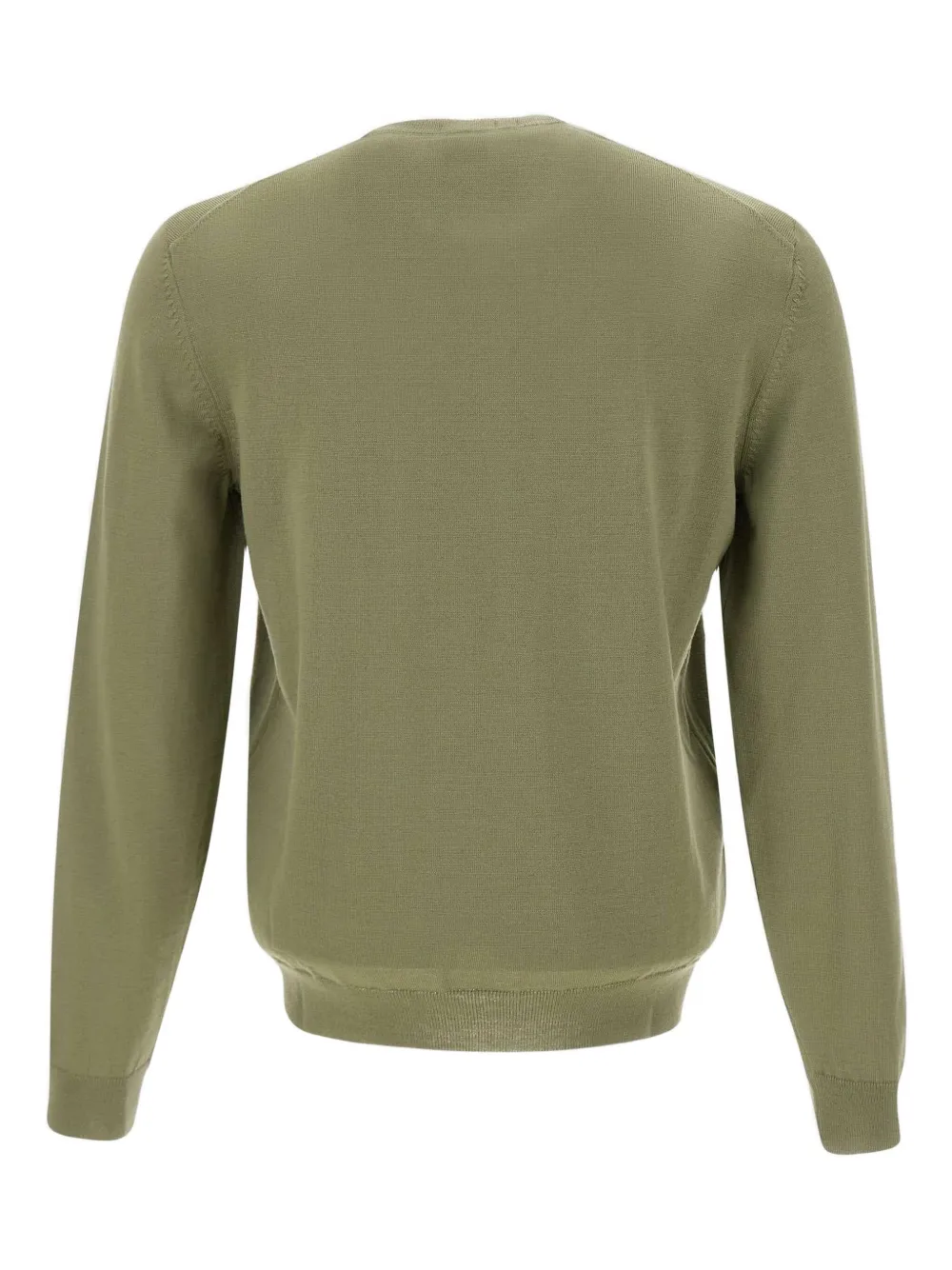 BOSS Trui met geborduurd logo en ronde hals Groen