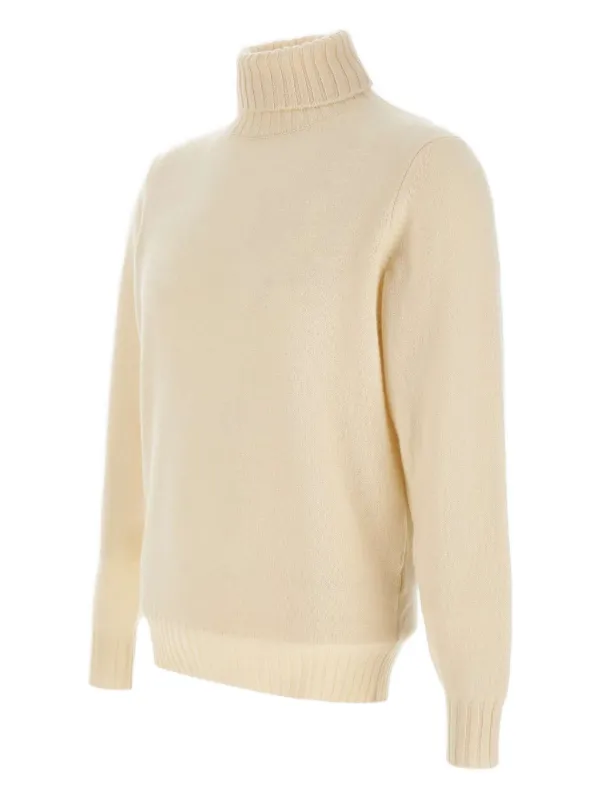 Filippo De Laurentiis Ribbed high-neck Sweater Neutrals