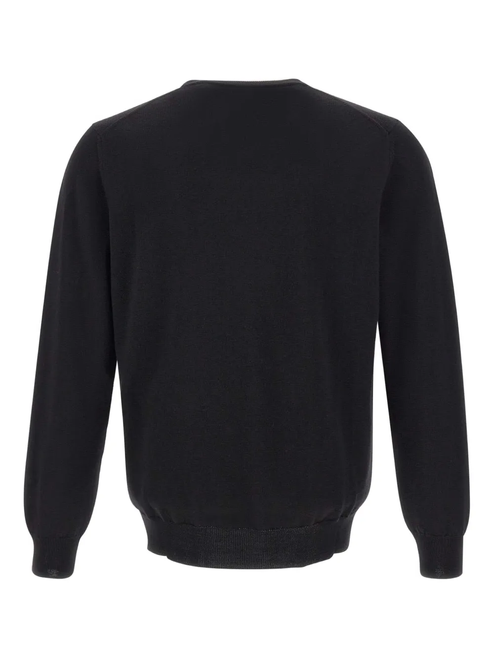 Kangra ribbed crew-neck sweater - Zwart