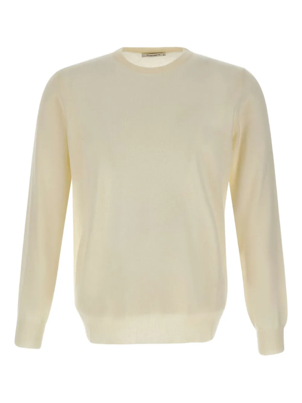 crew-neck ribbed-edge sweater