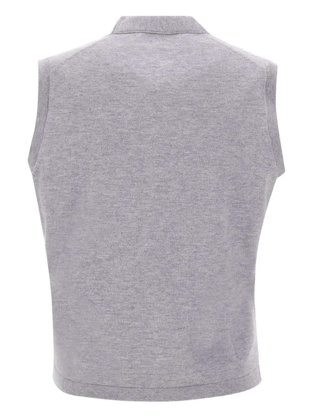 Kangra v-neck horn-button vest - Blacks and greys