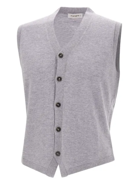 Kangra v-neck horn-button vest