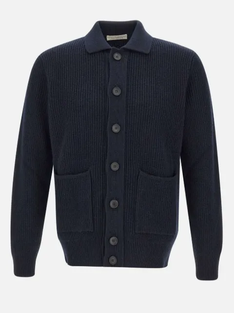 Filippo De Laurentiis Gerippter Cardigan mit aufgesetzten Taschen