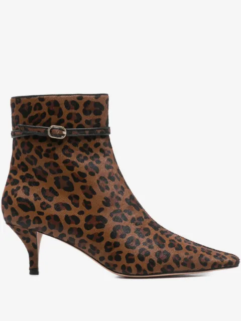 TWINSET botas con estampado de leopardo y tacón de 70mm