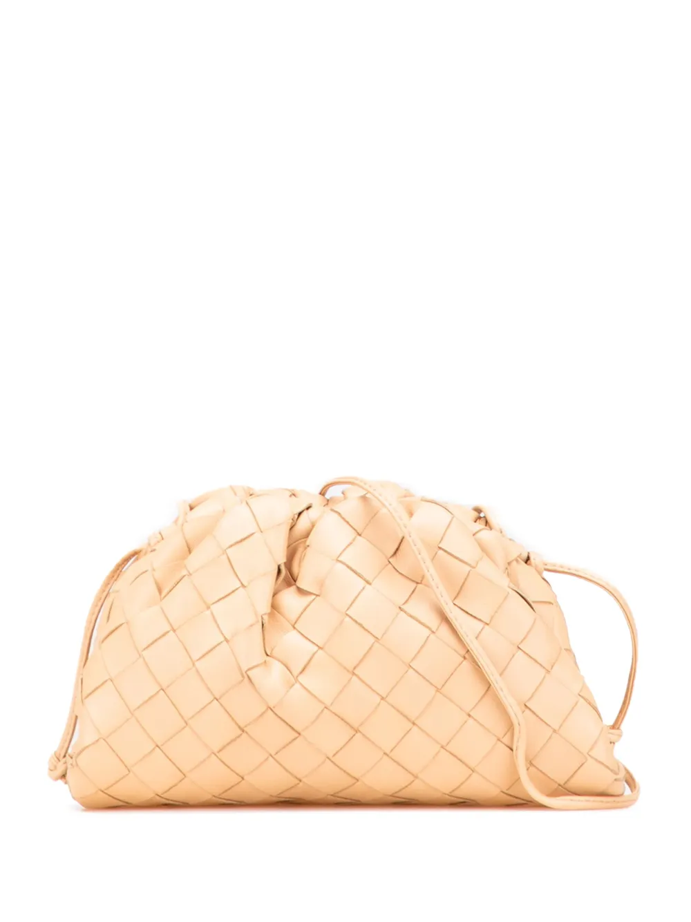 Pre-owned Bottega Veneta 2012-2025 Intrecciato The Mini Pouch Crossbody Bag In Brown