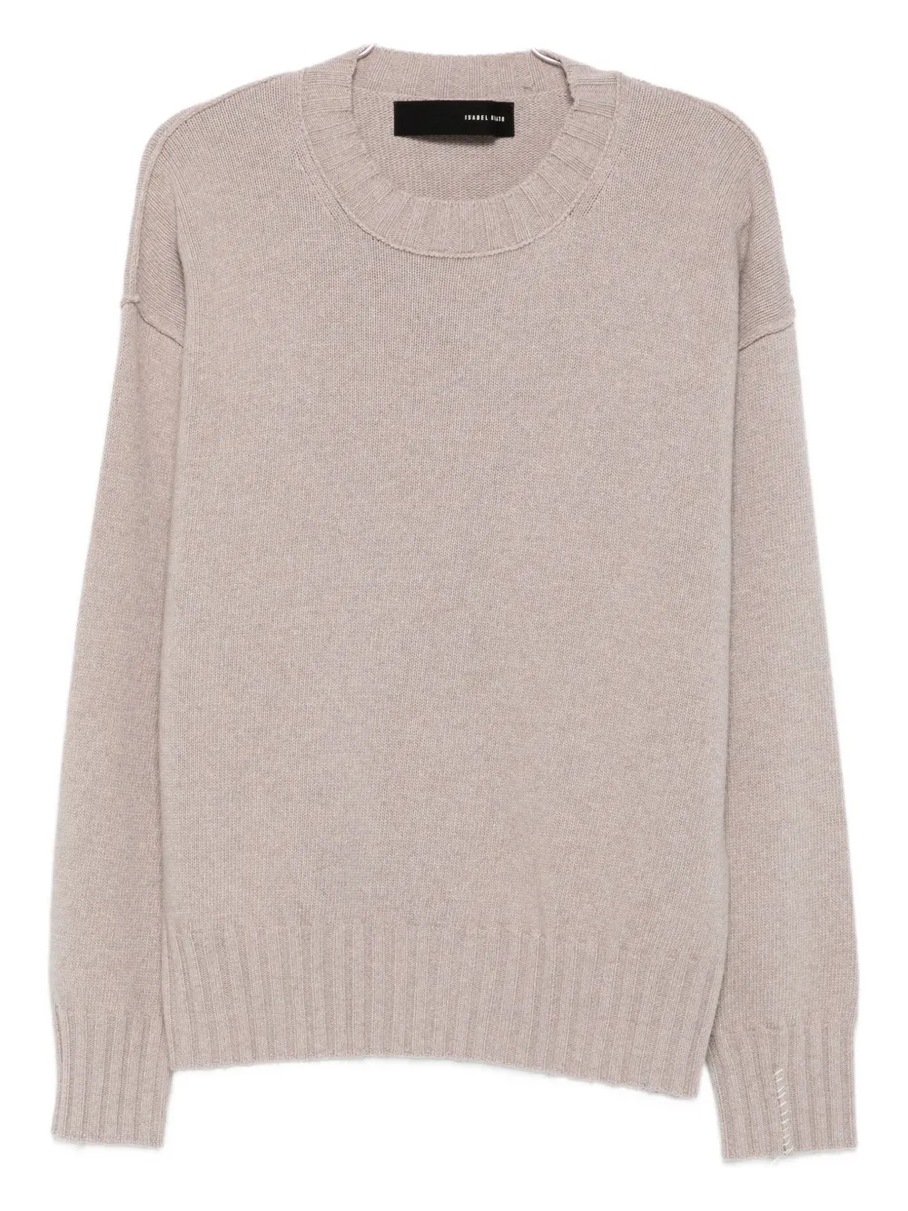 Isabel Benenato Frayed-edge Cashmere Sweater In Neutral