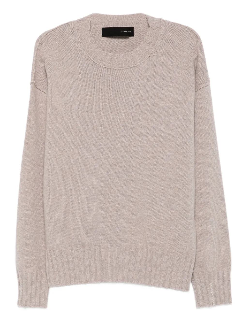 Isabel Benenato frayed-edge cashmere sweater | Neutrals | Image 1