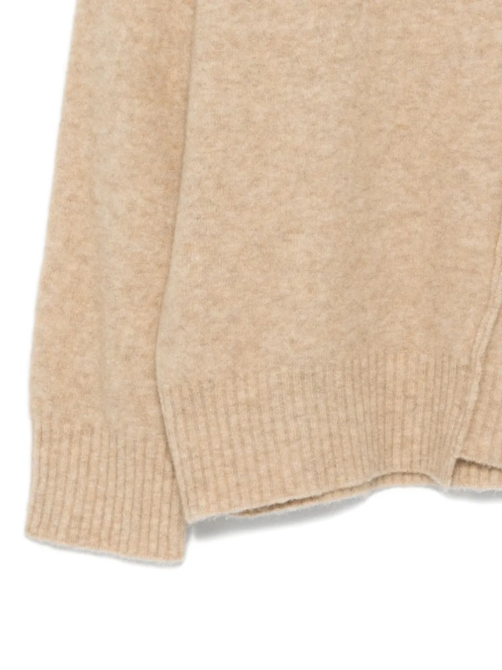 Isabel Benenato asymmetric-seam crew-neck sweater - Beige