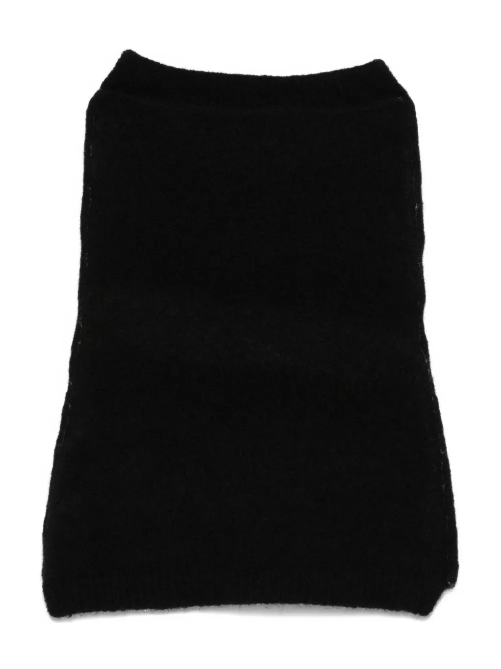 Isabel Benenato cashmere scarf | Black | Image 1