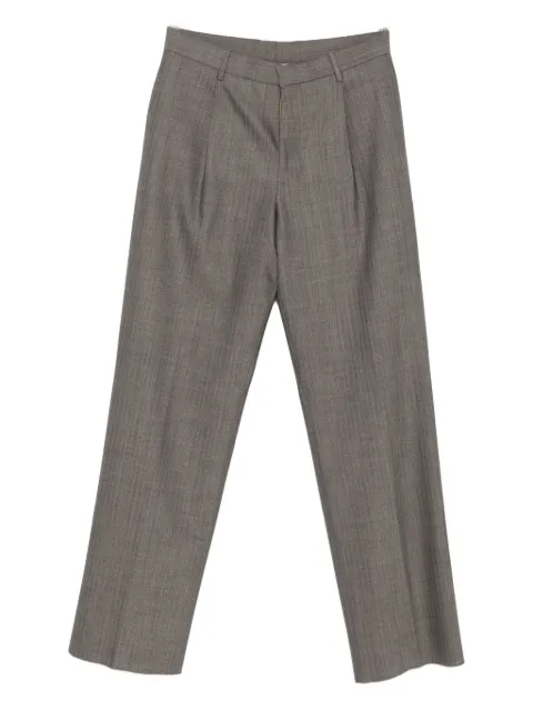 Lardini pleated-details wool trousers