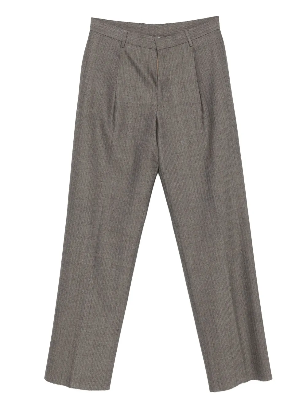 Lardini ウールタックパンツ - ブラウン Lardini ウールタックパンツ - ブラウン