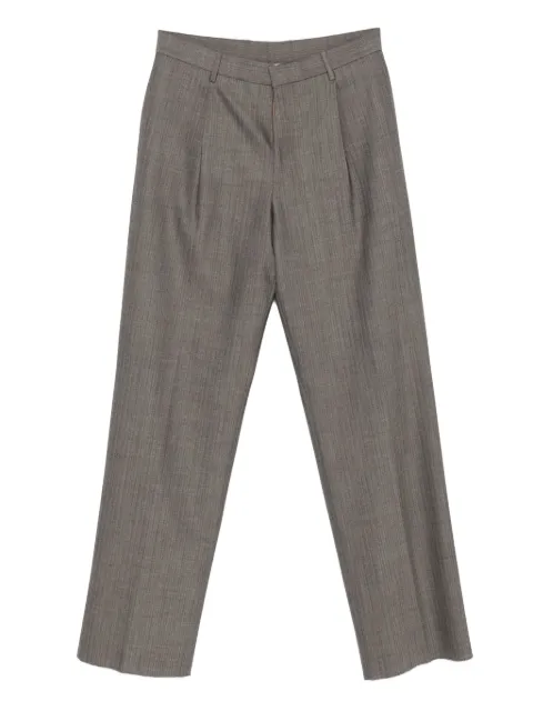 Lardini pleated-details wool trousers