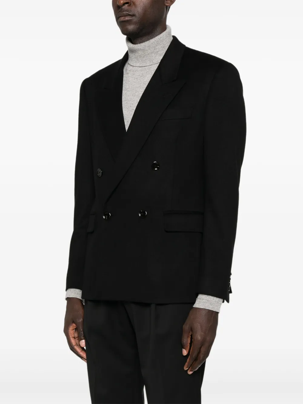 Lardini Blazer met dubbele rij knopen Zwart