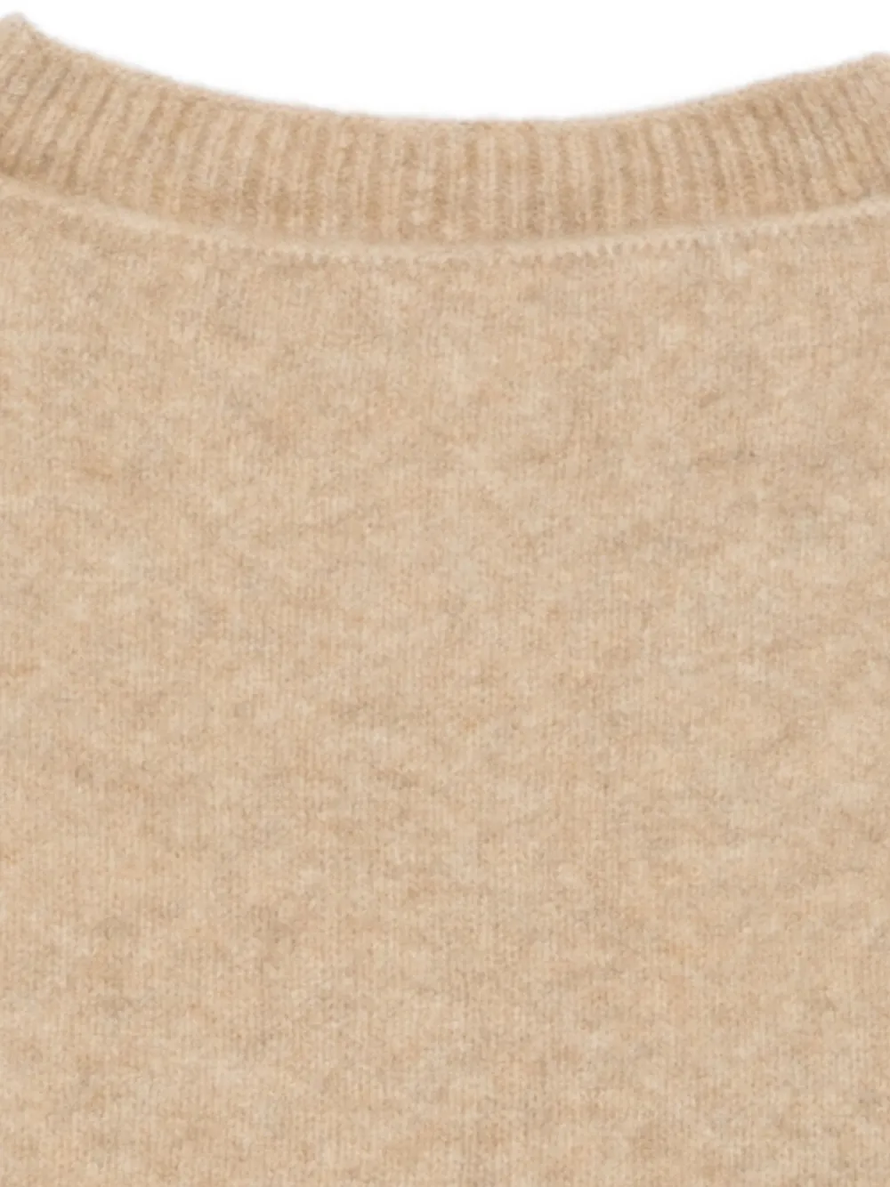 Isabel Benenato Ribbed-trim Scarf In Neutral
