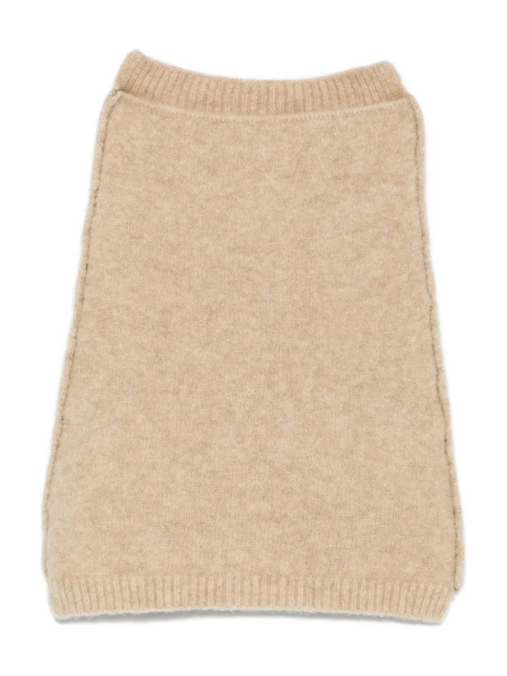 Isabel Benenato ribbed-trim scarf | Neutrals | Image 1