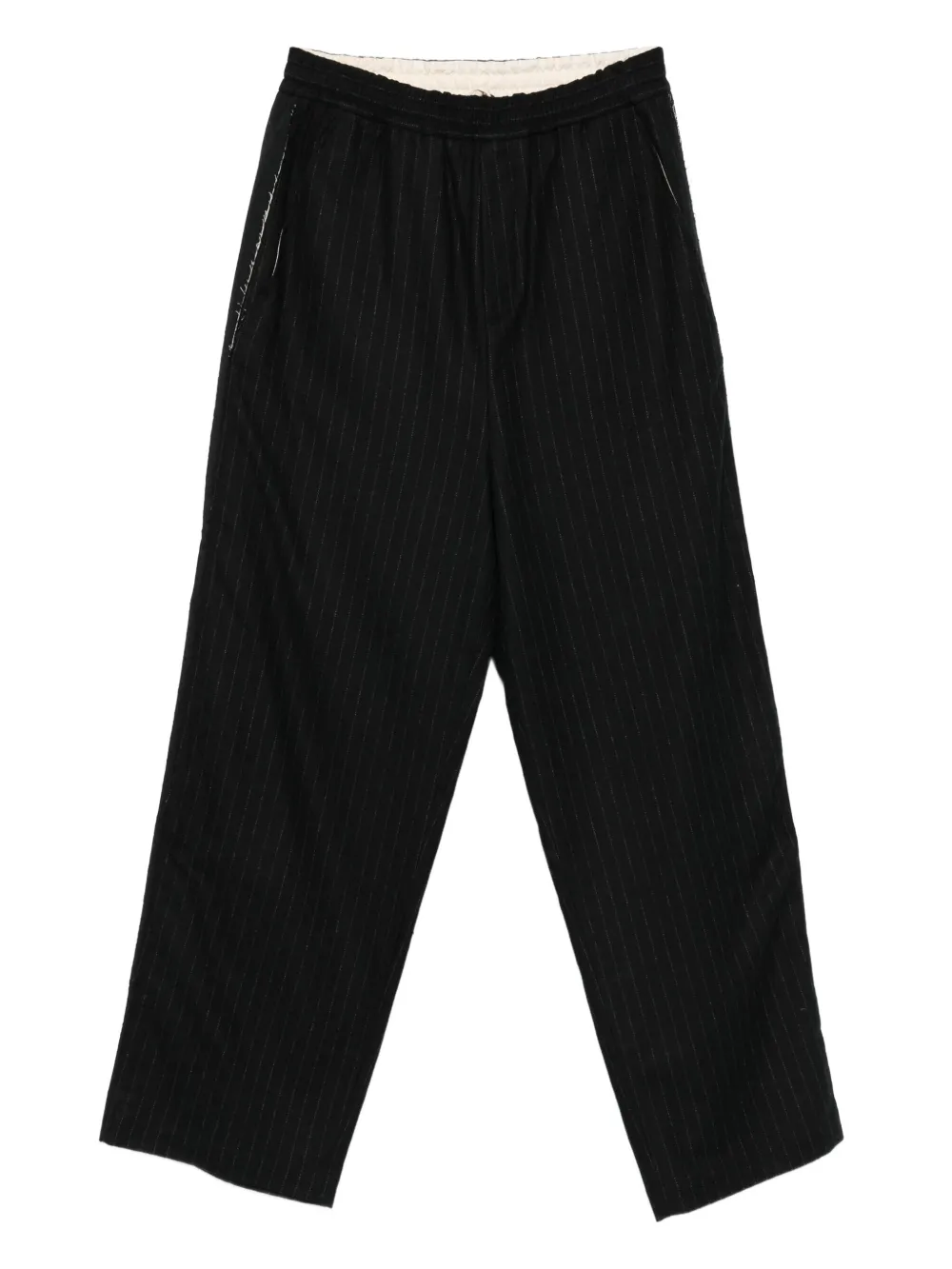 Isabel Benenato pinstripe trousers | Black | Image 1