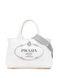 Prada Pre-Owned 2013-2025 Small Denim Canapa Logo satchel - Grey