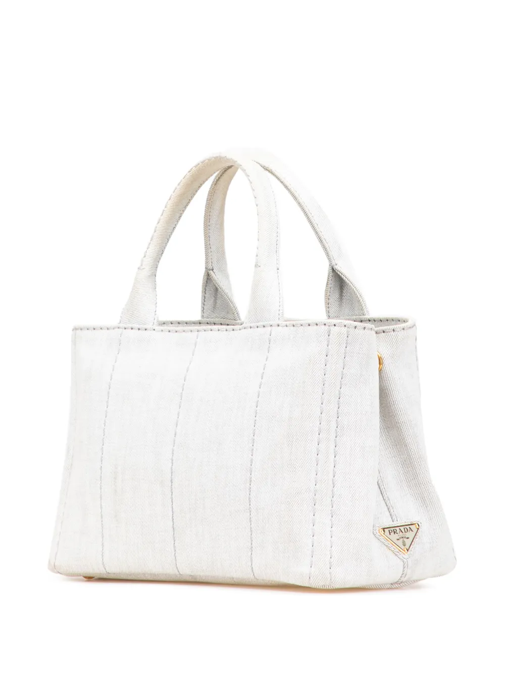 Prada Pre-Owned 2013-2025 スモール デニム カナパ ロゴ