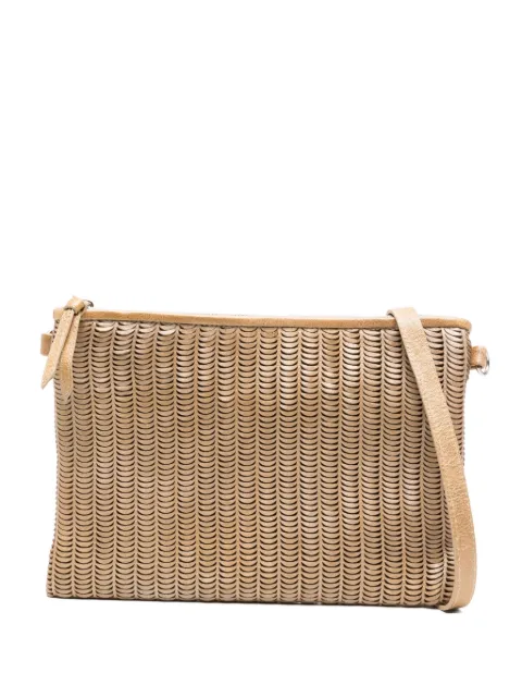 Reptile's House leather woven satchel