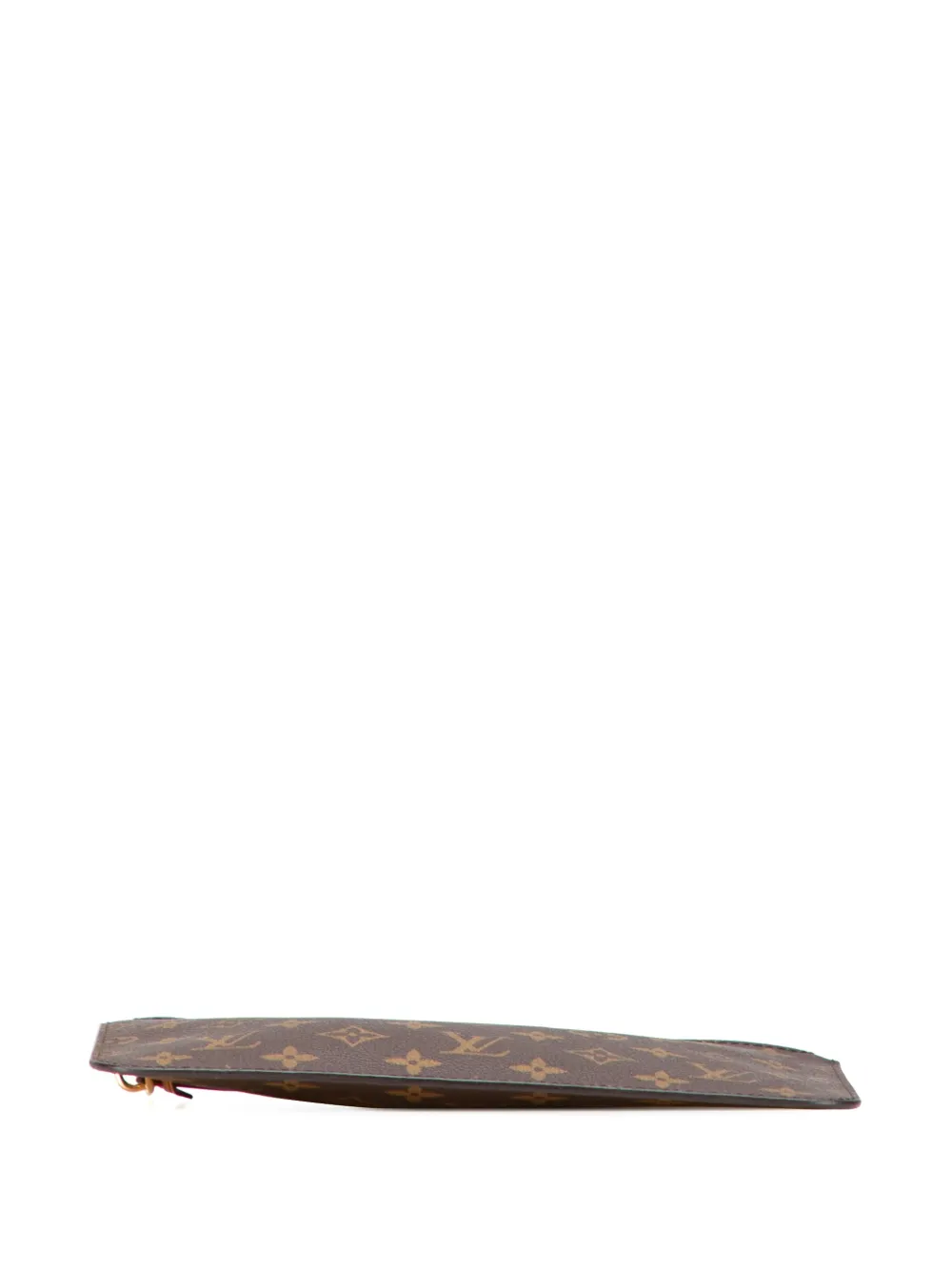 Pre-owned Louis Vuitton 2014 Monogram Neverfull Pouch In Brown